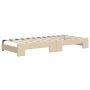 Sofá cama nido tela crema 90x200 cm de vidaXL, Camas y somieres - Ref: Foro24-3196820, Precio: 247,61 €, Descuento: %