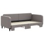 Sofá cama nido tela gris taupe 90x200 cm de vidaXL, Camas y somieres - Ref: Foro24-3196819, Precio: 249,16 €, Descuento: %