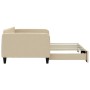 Sofá cama nido tela crema 100x200 cm de vidaXL, Camas y somieres - Ref: Foro24-3196825, Precio: 258,87 €, Descuento: %