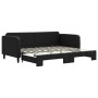 Sofá cama nido tela negro 90x200 cm de vidaXL, Camas y somieres - Ref: Foro24-3196818, Precio: 252,53 €, Descuento: %