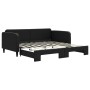 Sofá cama nido tela negro 90x190 cm de vidaXL, Camas y somieres - Ref: Foro24-3196828, Precio: 242,57 €, Descuento: %