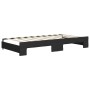 Sofá cama nido tela negro 90x190 cm de vidaXL, Camas y somieres - Ref: Foro24-3196828, Precio: 242,57 €, Descuento: %