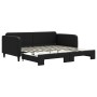 Sofá cama nido tela negro 100x200 cm de vidaXL, Camas y somieres - Ref: Foro24-3196823, Precio: 263,11 €, Descuento: %