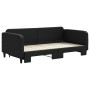 Sofá cama nido tela negro 100x200 cm de vidaXL, Camas y somieres - Ref: Foro24-3196823, Precio: 263,11 €, Descuento: %