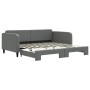 Sofá cama nido tela gris oscuro 100x200 cm de vidaXL, Camas y somieres - Ref: Foro24-3196822, Precio: 260,36 €, Descuento: %