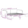 Sofá cama nido tela gris oscuro 100x200 cm de vidaXL, Camas y somieres - Ref: Foro24-3196822, Precio: 260,36 €, Descuento: %