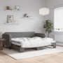 Sofá cama nido tela gris oscuro 90x200 cm de vidaXL, Camas y somieres - Ref: Foro24-3196817, Precio: 250,87 €, Descuento: %