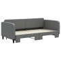 Sofá cama nido tela gris oscuro 90x200 cm de vidaXL, Camas y somieres - Ref: Foro24-3196817, Precio: 250,87 €, Descuento: %