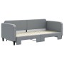 Sofá cama nido tela gris claro 90x200 cm de vidaXL, Camas y somieres - Ref: Foro24-3196816, Precio: 250,71 €, Descuento: %