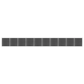 Juego de paneles de valla WPC negro 1737x186 cm de vidaXL, Paneles de vallas - Ref: Foro24-3070437, Precio: 2,00 €, Descuento: %