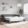 Sofá cama nido con colchón tela gris oscuro 100x200 cm de vidaXL, Camas y somieres - Ref: Foro24-3196840, Precio: 429,55 €, D...