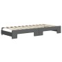Sofá cama nido con colchón tela gris oscuro 100x200 cm de vidaXL, Camas y somieres - Ref: Foro24-3196840, Precio: 429,55 €, D...