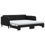 Sofá cama nido con colchón tela negro 100x200 cm de vidaXL, Camas y somieres - Ref: Foro24-3196841, Precio: 436,06 €, Descuen...