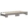 Trundle sofa bed with taupe gray fabric mattress 90x200 cm by vidaXL, Beds and slatted bases - Ref: Foro24-3196837, Price: 44...