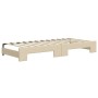 Sofá cama nido con colchón tela crema 90x200 cm de vidaXL, Camas y somieres - Ref: Foro24-3196838, Precio: 439,90 €, Descuent...