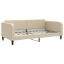 Sofá cama nido con colchón tela crema 100x200 cm de vidaXL, Camas y somieres - Ref: Foro24-3196843, Precio: 428,92 €, Descuen...