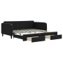 Sofá cama nido con cajones tela negro 100x200 cm de vidaXL, Camas y somieres - Ref: Foro24-3196859, Precio: 302,92 €, Descuen...