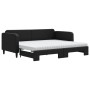 Sofá cama nido con colchón tela negro 90x200 cm de vidaXL, Camas y somieres - Ref: Foro24-3196836, Precio: 440,69 €, Descuent...