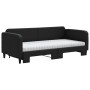 Sofá cama nido con colchón tela negro 90x200 cm de vidaXL, Camas y somieres - Ref: Foro24-3196836, Precio: 440,69 €, Descuent...
