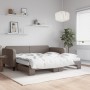 Sofá cama nido con colchón tela gris taupe 100x200 cm de vidaXL, Camas y somieres - Ref: Foro24-3196842, Precio: 438,96 €, De...