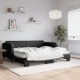 Sofá cama nido con colchón tela negro 90x190 cm de vidaXL, Camas y somieres - Ref: Foro24-3196846, Precio: 407,24 €, Descuent...