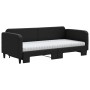 Sofá cama nido con colchón tela negro 90x190 cm de vidaXL, Camas y somieres - Ref: Foro24-3196846, Precio: 407,24 €, Descuent...