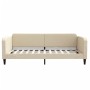 Sofá cama nido con cajones tela color crema 100x200 cm de vidaXL, Camas y somieres - Ref: Foro24-3196861, Precio: 297,73 €, D...