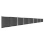 Juego de paneles de valla WPC negro 1391x186 cm de vidaXL, Paneles de vallas - Ref: Foro24-3070435, Precio: 1,00 €, Descuento: %