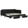 Sofá cama nido con cajones tela negro 90x200 cm de vidaXL, Camas y somieres - Ref: Foro24-3196854, Precio: 293,22 €, Descuent...