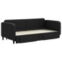 Sofá cama nido con cajones tela negro 90x200 cm de vidaXL, Camas y somieres - Ref: Foro24-3196854, Precio: 293,22 €, Descuent...