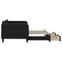 Sofá cama nido con cajones tela negro 90x200 cm de vidaXL, Camas y somieres - Ref: Foro24-3196854, Precio: 293,22 €, Descuent...