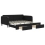 Sofá cama nido con cajones tela negro 90x190 cm de vidaXL, Camas y somieres - Ref: Foro24-3196864, Precio: 283,58 €, Descuent...
