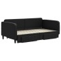 Sofá cama nido con cajones tela negro 90x190 cm de vidaXL, Camas y somieres - Ref: Foro24-3196864, Precio: 283,58 €, Descuent...
