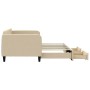 Sofá cama nido con cajones tela color crema 90x200 cm de vidaXL, Camas y somieres - Ref: Foro24-3196856, Precio: 287,34 €, De...