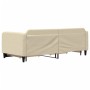 Sofá cama nido con cajones tela color crema 90x200 cm de vidaXL, Camas y somieres - Ref: Foro24-3196856, Precio: 287,34 €, De...
