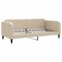 Sofá cama nido con cajones tela color crema 90x200 cm de vidaXL, Camas y somieres - Ref: Foro24-3196856, Precio: 287,34 €, De...