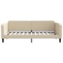 Sofá cama nido con cajones tela color crema 90x200 cm de vidaXL, Camas y somieres - Ref: Foro24-3196856, Precio: 287,34 €, De...