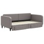 Sofá cama nido con cajones tela gris taupe 100x200 cm de vidaXL, Camas y somieres - Ref: Foro24-3196860, Precio: 305,63 €, De...