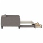 Sofá cama nido con cajones tela gris taupe 100x200 cm de vidaXL, Camas y somieres - Ref: Foro24-3196860, Precio: 305,63 €, De...