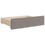 Sofá cama nido con cajones tela gris taupe 100x200 cm de vidaXL, Camas y somieres - Ref: Foro24-3196860, Precio: 305,63 €, De...