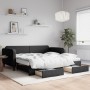 Sofá cama nido con cajones tela negro 100x200 cm de vidaXL, Camas y somieres - Ref: Foro24-3196877, Precio: 478,54 €, Descuen...
