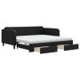 Sofá cama nido con cajones tela negro 100x200 cm de vidaXL, Camas y somieres - Ref: Foro24-3196877, Precio: 478,54 €, Descuen...