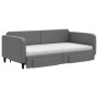 Sofá cama nido con cajones tela gris oscuro 100x200 cm de vidaXL, Camas y somieres - Ref: Foro24-3196876, Precio: 471,16 €, D...