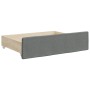 Sofá cama nido con cajones tela gris oscuro 100x200 cm de vidaXL, Camas y somieres - Ref: Foro24-3196876, Precio: 471,16 €, D...
