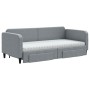 Sofá cama nido con cajones tela gris claro 90x190 cm de vidaXL, Camas y somieres - Ref: Foro24-3196880, Precio: 454,16 €, Des...