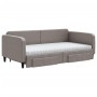 Sofá cama nido con cajones tela gris taupe 100x200 cm de vidaXL, Camas y somieres - Ref: Foro24-3196878, Precio: 480,78 €, De...