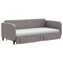 Sofá cama nido con cajones tela gris taupe 90x200 cm de vidaXL, Camas y somieres - Ref: Foro24-3196873, Precio: 477,25 €, Des...