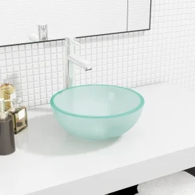 Frosted tempered glass sink 30x12 cm by vidaXL, Sinks - Ref: Foro24-345241, Price: 52,60 €, Discount: %