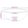 Lavabo de vidrio templado esmerilado 30x12 cm de vidaXL, Lavabos - Ref: Foro24-345241, Precio: 55,72 €, Descuento: %