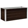 Arriate de acero galvanizado marrón 100x40x45 cm de vidaXL, Maceteros y jardineras - Ref: Foro24-45720, Precio: 38,83 €, Desc...